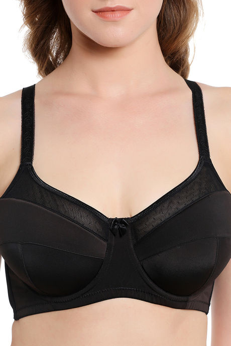Zivame True Curv Very Lightly Padded Wired Full Coverage Super Support Bra - Black — image 4