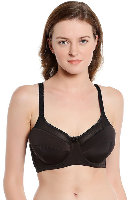 Zivame True Curv Very Lightly Padded Wired Full Coverage Super Support Bra - Black — image 6