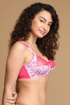 Zivame True Curv Single Layered Non Wired 3/4th Coverage Lace Bra - Beetroot Purple — thumbnail 2