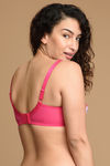 Zivame True Curv Single Layered Non Wired 3/4th Coverage Lace Bra - Beetroot Purple — thumbnail 3