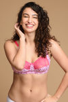 Zivame True Curv Single Layered Non Wired 3/4th Coverage Lace Bra - Beetroot Purple — thumbnail 4