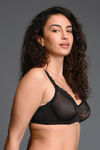 Zivame True Curv Single Layered Wired High 3/4Th Coverage Sag Lift Bra - Black — thumbnail 3