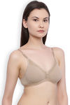 Rosaline Basics Lightly Lined Non Wired Medium Coverage T-Shirt Bra - Skin — thumbnail 2