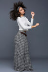 Zivame Geometric Print Palazzo Pant - Monochrome  — thumbnail 2