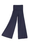 Zivame Aire Mid Waist Flared Fit Fold Over Pants-Navy — thumbnail 2
