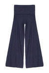 Zivame Aire Mid Waist Flared Fit Fold Over Pants-Navy — thumbnail 4