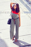 Zivame Geometric Print Jumpsuit -Monochrome  — thumbnail 3
