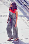 Zivame Geometric Print Jumpsuit -Monochrome  — thumbnail 4