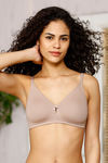 Zivame Non-Padded Wirefree Medium Coverage Bra- Skin — thumbnail 4