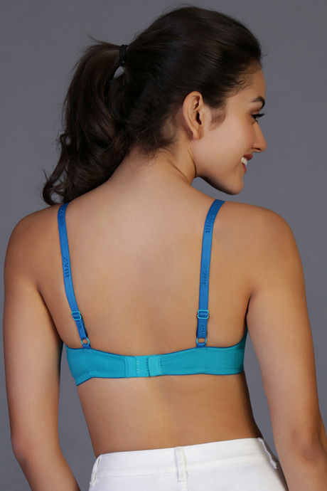 Zivame Padded  Under Wired Push Up Bra- Blue — image 3