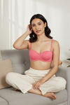 Zivame Padded Wired 3/4Th Coverage Multiway Bra - Coral — thumbnail 5