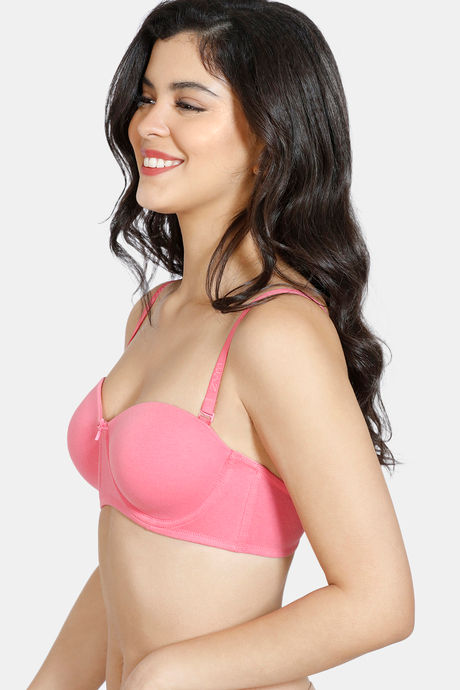 Zivame Padded Wired 3/4Th Coverage Multiway Bra - Coral2 — image 4