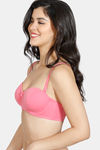 Zivame Padded Wired 3/4Th Coverage Multiway Bra - Coral2 — thumbnail 4