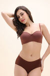 Zivame Padded Wired 3/4Th Coverage Multiway Bra - Mink — thumbnail 2