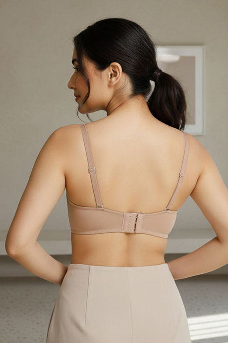 Zivame Padded Wired 3/4Th Coverage Multiway Bra - Skin — image 3
