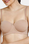 Zivame Padded Wired 3/4Th Coverage Multiway Bra - Skin — thumbnail 6