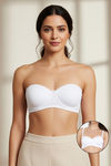 Zivame Padded Wired 3/4Th Coverage Multiway Bra - White — thumbnail 1