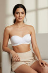 Zivame Padded Wired 3/4Th Coverage Multiway Bra - White — thumbnail 5