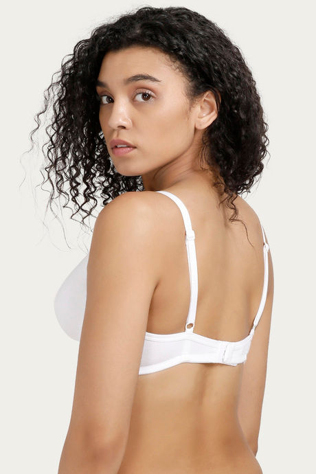 Zivame Double Layered Wired 3/4th Coverage T-Shirt Bra - Snow White — image 3