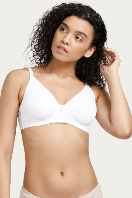 Zivame Double Layered Wired 3/4th Coverage T-Shirt Bra - Snow White — image 6