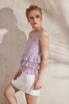 Zephyr Stripe Tiered Top- Maroon Stripe — thumbnail 3