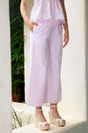 Zephyr Seersucker Casual Bottoms- Pink N White — thumbnail 2