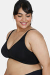 Zivame True Curv Basics Double Layered Non Wired 3/4Th Coverage Super Support Bra - Black — thumbnail 3
