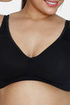 Zivame True Curv Basics Double Layered Non Wired 3/4Th Coverage Super Support Bra - Black — thumbnail 4