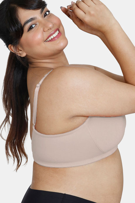 Zivame True Curv Basics Double Layered Non Wired 3/4Th Coverage Super Support Bra - Nude — image 3