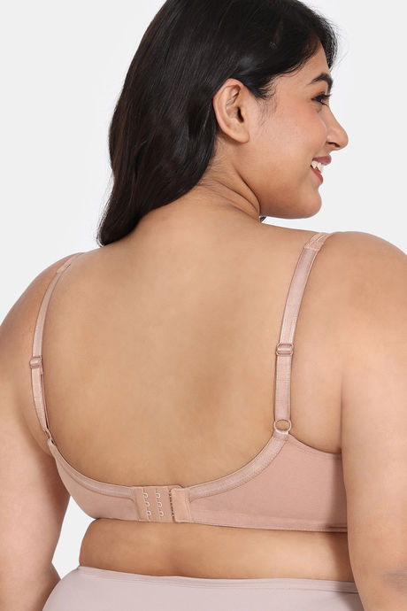 Zivame True Curv Basics Double Layered Non Wired 3/4Th Coverage Super Support Bra - Skin — image 2