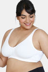 Zivame True Curv Basics Double Layered Non Wired 3/4Th Coverage Super Support Bra - Snow White — thumbnail 3