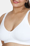 Zivame True Curv Basics Double Layered Non Wired 3/4Th Coverage Super Support Bra - Snow White — thumbnail 4
