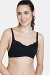 Zivame Double Layered Non Wired 3/4Th Coverage T-Shirt Bra - Black — thumbnail 1