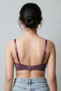 Zivame Double Layered Non Wired 3/4Th Coverage T-Shirt Bra - Flint — thumbnail 2