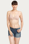 Zivame Basics Single Layered Non Wired Medium Coverage Bra - Beige — thumbnail 4