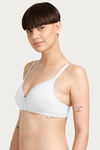 Zivame Basics Double Layered Non Wired Medium Coverage Bra - White — thumbnail 2
