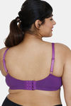 Zivame True Curv Basics Single Layered Non Wired 3/4Th Coverage Super Support Bra - Purple Magic — thumbnail 2