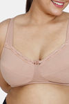 Zivame True Curv Basics Single Layered Non Wired 3/4Th Coverage Super Support Bra - Roebuck Skin — thumbnail 4