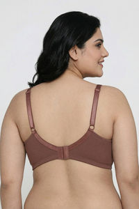 Zivame Basics Double Layered Non Wired 3/4Th Coverage Sag Lift Bra - Nutmeg — thumbnail 2