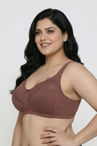 Zivame Basics Double Layered Non Wired 3/4Th Coverage Sag Lift Bra - Nutmeg — thumbnail 3