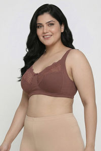 Zivame Basics Double Layered Non Wired 3/4Th Coverage Sag Lift Bra - Nutmeg — thumbnail 4