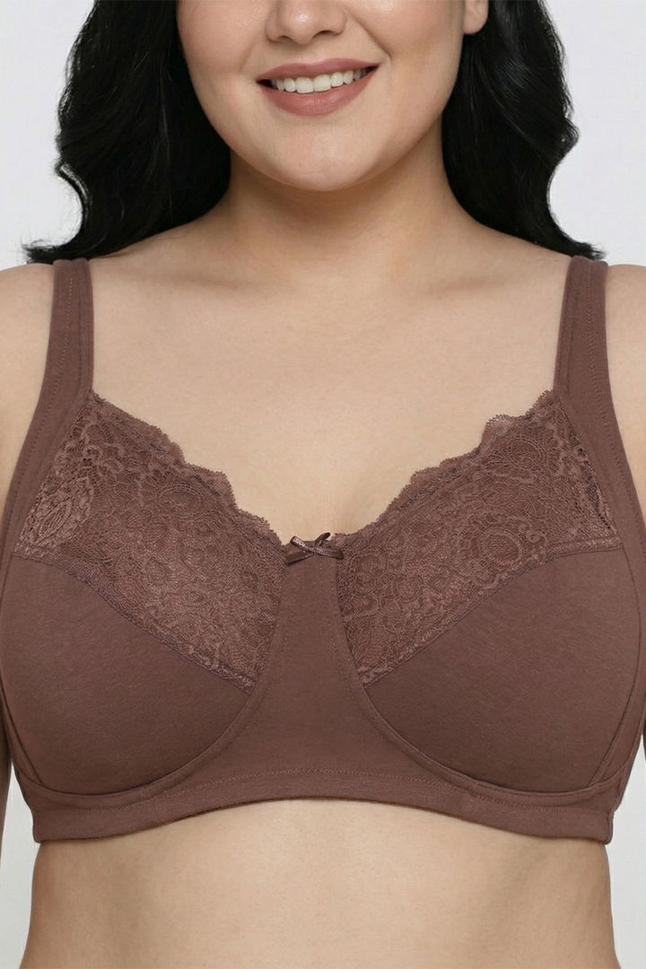Zivame Basics Double Layered Non Wired 3/4Th Coverage Sag Lift Bra - Nutmeg — image 5