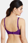 Zivame Basics Double Layered Non Wired 3/4th Coverage Sag Lift Bra-Purple Magic — thumbnail 2