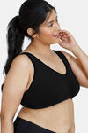 Zivame True Curv Double Layered Non Wired 3/4Th Coverage Super Support Bra - Anthracite2 — thumbnail 3