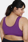 Zivame True Curv Double Layered Non Wired 3/4Th Coverage Super Support Bra - Purple Magic — thumbnail 2