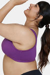 Zivame True Curv Double Layered Non Wired 3/4Th Coverage Super Support Bra - Purple Magic — thumbnail 3