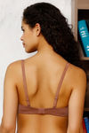 Zivame Padded Wired 3/4th Coverage T-Shirt Bra-Brown — thumbnail 2