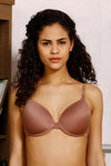 Zivame Padded Wired 3/4th Coverage T-Shirt Bra-Brown — thumbnail 5