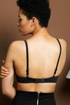 Zivame Padded Non Wired 3/4th Coverage T-Shirt Bra-Black — thumbnail 2