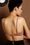 Zivame Padded Non Wired 3/4th Coverage T-Shirt Bra-Brown — thumbnail 3